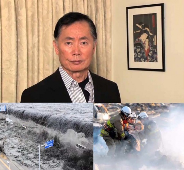 メッセージビデオ「Gaman」で日本の大震災への寄付を呼びかけるジョージ・タケイ