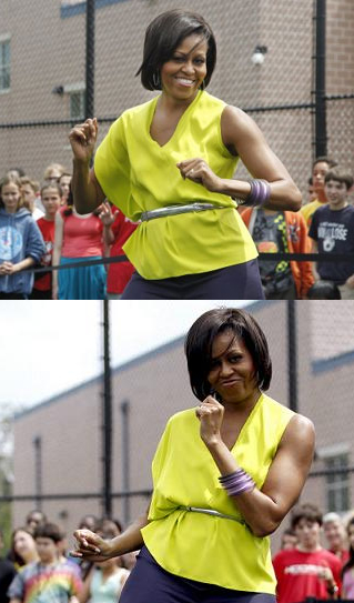 ミシェル・オバマ米大統領夫人、ビヨンセ・ノウルズの曲に合わせて強烈なダンスを披露。