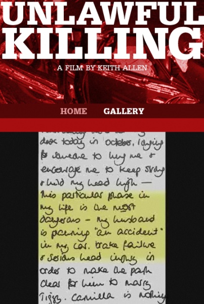 故ダイアナ元妃の衝撃的事故写真を公開するという映画『Unlawful Killing』。この手紙はダイアナが友人に「命を狙われている」と書いたもの。