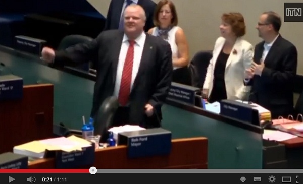 【米国発！Breaking News】コカイン使用を認めたカナダ・トロント市長、議会で陽気にダンスを踊る。＜動画あり＞