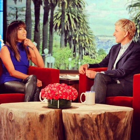 『The Ellen DeGeneres Show』に出演したエヴァ・ロンゴリア　（画像はtwitter.com/EvaLongoriaより）
