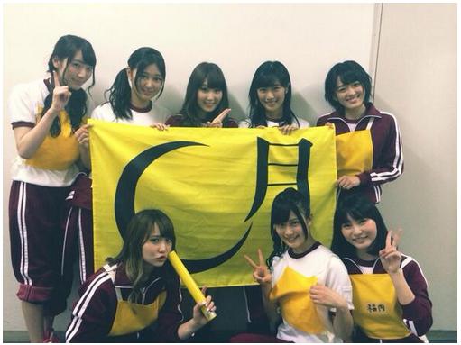 後列左が松井咲子 AKB48リレー大会にて　（画像はtwitter.com/skc1210のスクリーンショット）