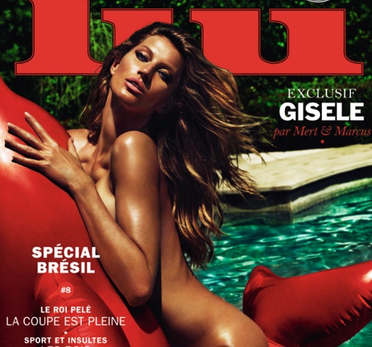【イタすぎるセレブ達】ジゼル・ブンチェンも“セクシー化”の波に！　全裸で雑誌表紙を飾る。
