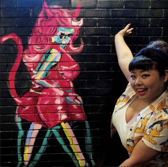 【エンタがビタミン♪】渡辺直美がNYの壁にアートで登場。有名アーティストが「是非描きたい」と実現。