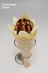 バナナチョコクレープ + トッピング チョコアイス