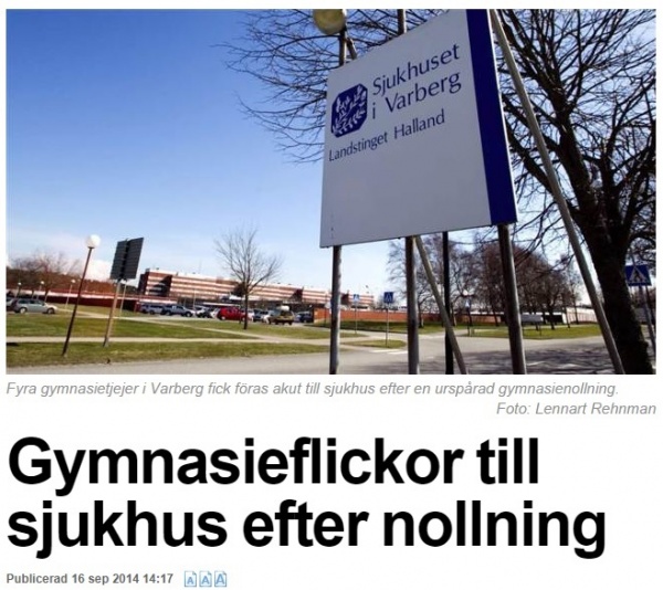 スウェーデンの学校で、また“通過儀礼”と称したいじめ事件か。（画像はexpressen.seのスクリーンショット）