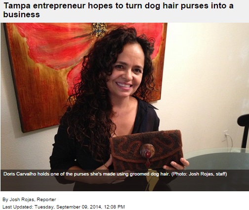 【海外発！Breaking News】「愛犬のグルーミングした毛でバッグを」。米・女性企業家、新ビジネスで投資募る。