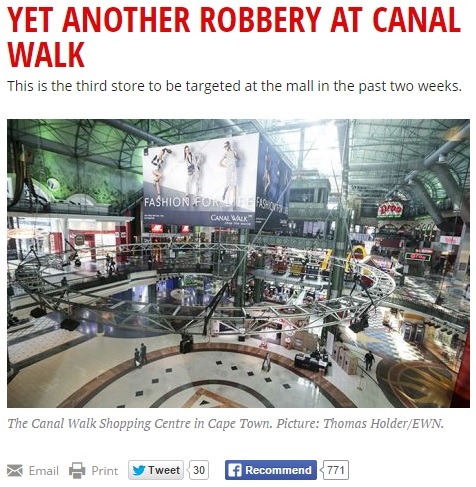 【海外発！Breaking News】ショッピングモールで月3件の強盗被害。モール入口に金属探知機を導入。（南ア）