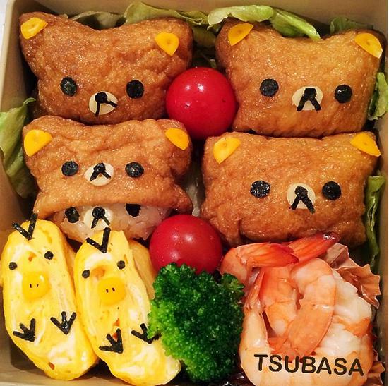 息子くんの運動会に作った「リラックマお弁当」（画像はinstagram.com/tsubasamasuwaka1013より）
