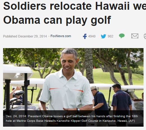 オバマ大統領のゴルフ休暇が、カップルの挙式予定を台無しに。（画像はfoxnews.comのスクリーンショット）