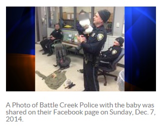 ミシガン州の警察署、赤ちゃん置き去り事件で大忙し（画像はktla.comのスクリーンショット）