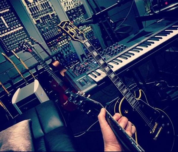 X JAPANのレコーディングスタジオ。（画像はYOSHIKI Instagramより）