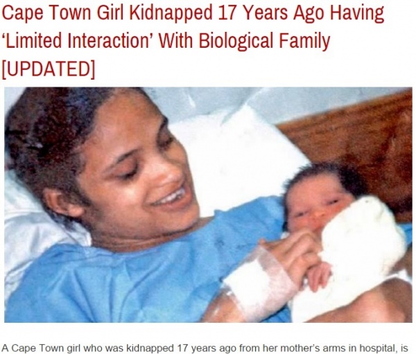 【海外発！Breaking News】病院で誘拐された赤ちゃん、17年後に高校で妹と奇跡の出会い。（南ア）