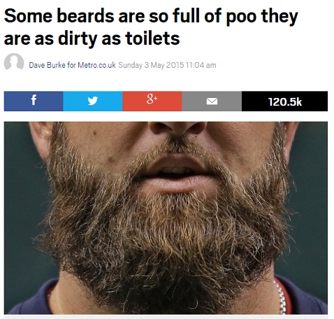 【海外発！Breaking News】髭は予想以上に不潔。「便器ほどの細菌が付着している例も」と米・微生物学者。