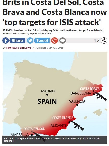 【海外発！Breaking News】イスラム国の次なるテロ・ターゲットは「スペインの3リゾートエリア」と専門家。