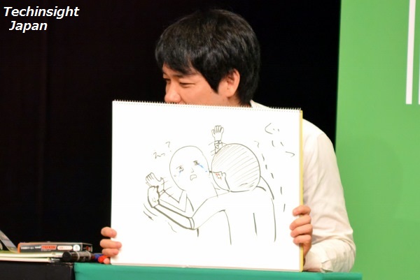 「むずい～」と言いながらもパパッと上手なイラストを描く　川島明