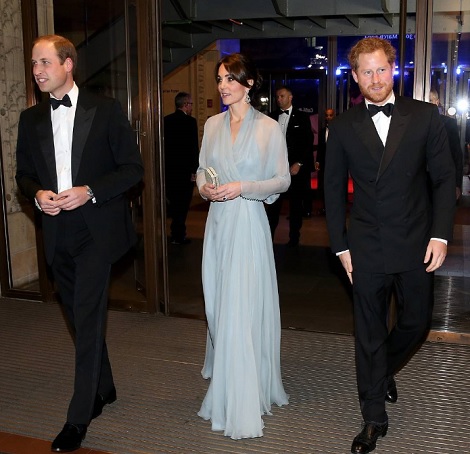 【イタすぎるセレブ達】英ウィリアム王子夫妻＆ヘンリー王子『007 スペクター』プレミアに登場。