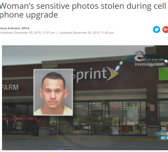 【海外発！Breaking News】携帯ショップ店員、女性客の画像データ盗む。機種変更データ移行で（米）