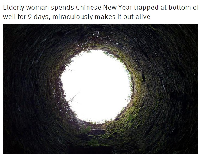 【海外発！Breaking News】古井戸に落ちた女性　尿を飲み9日間生き延びる（中国）