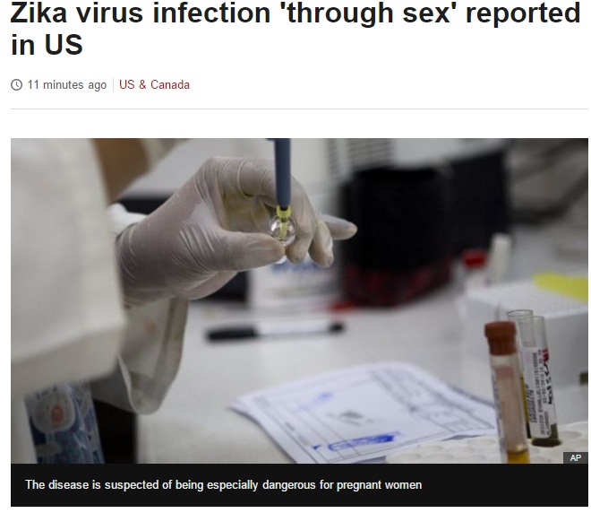 【海外発！Breaking News】ジカ熱、性交渉により感染か　米国で初のケース