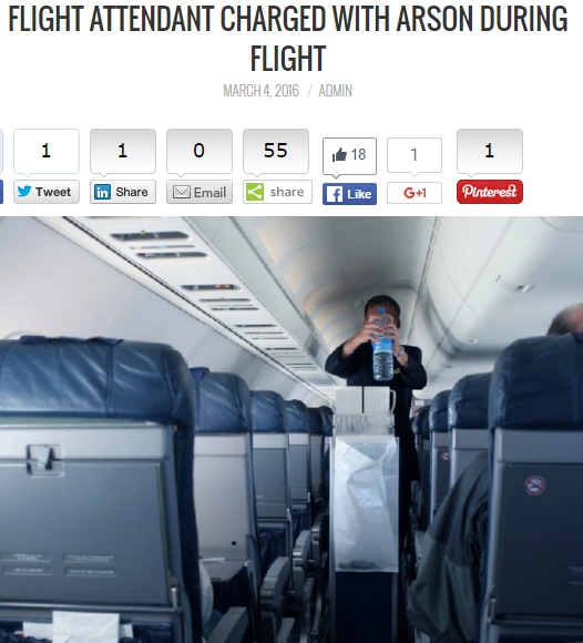 【海外発！Breaking News】アメリカン航空機内でのボヤ騒ぎ　CAによる自作自演だった！
