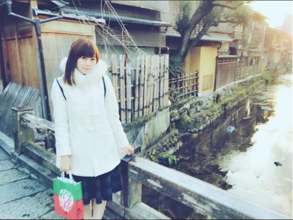 京都を旅するみるきー（出典：https://www.instagram.com/miyukichan919）