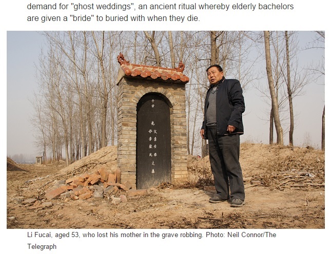 【海外発！Breaking News】ゴースト・ウェディング　墓場から女性の遺体盗難が多発（中国）
