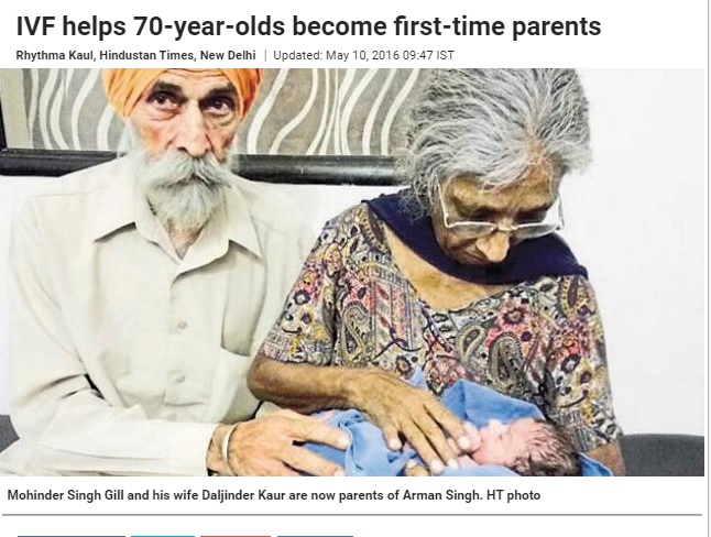 【海外発！Breaking News】インド人女性が72歳で出産　ギネス記録は66歳