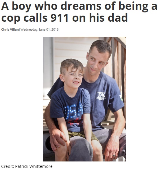 警察官を夢見る6歳児が911番通報（出典：http://www.bostonherald.com）