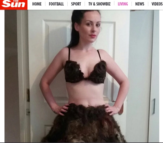【海外発！Breaking News】素材は「人間の陰毛」!!　“世界一不快なドレス”を作った女性