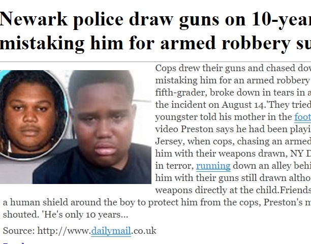 【海外発！Breaking News】強盗犯と勘違い　警察官ら10歳少年に銃を突きつけ「手を上げろ！」（米）
