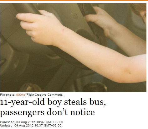 【海外発！Breaking News】11歳少年が路線バスを盗んで4km走行　バス停では客も拾う（独）