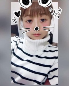 アプリで可愛く変身したすっぴんの鈴木奈々（出典：https://www.instagram.com/nana_suzuki79）