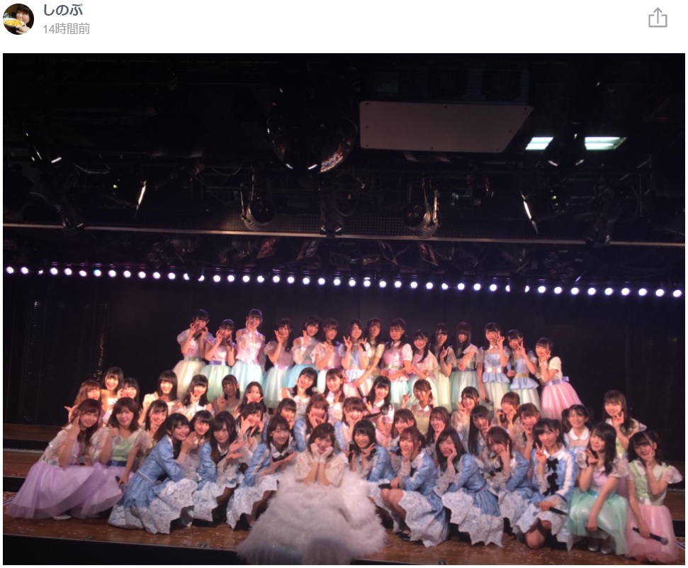 渡辺麻友AKB48卒業公演の出演メンバー（画像は『しのぶ　2017年12月27日付755』のスクリーンショット）
