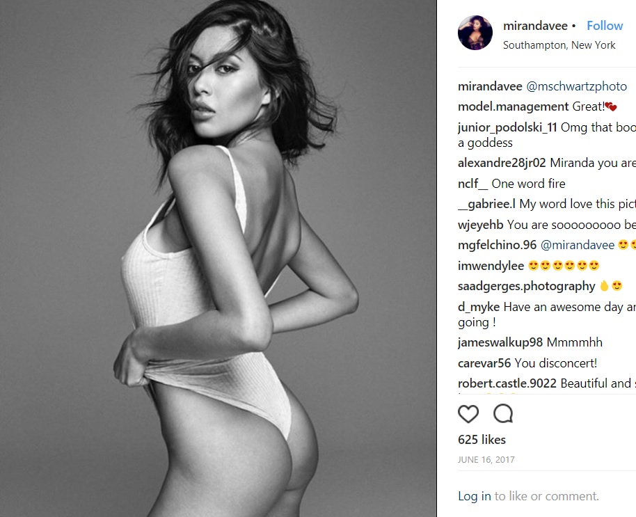 告発したモデルのミランダさん（画像は『MIRANDA　2017年6月16日付Instagram「＠mschwartzphoto」』のスクリーンショット）