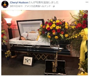 アンドリュー君の亡き姿を投稿した母シェリルさん（画像は『Cheryl Hudson　2018年3月11日付Facebook』のスクリーンショット）