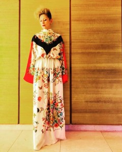 夏木マリ「プラチナエイジ授賞式」はGUCCIのドレスで（画像は『mari natsuki　2018年7月5日付Instagram「今日は、GUCCIで参加でした！」』のスクリーンショット）