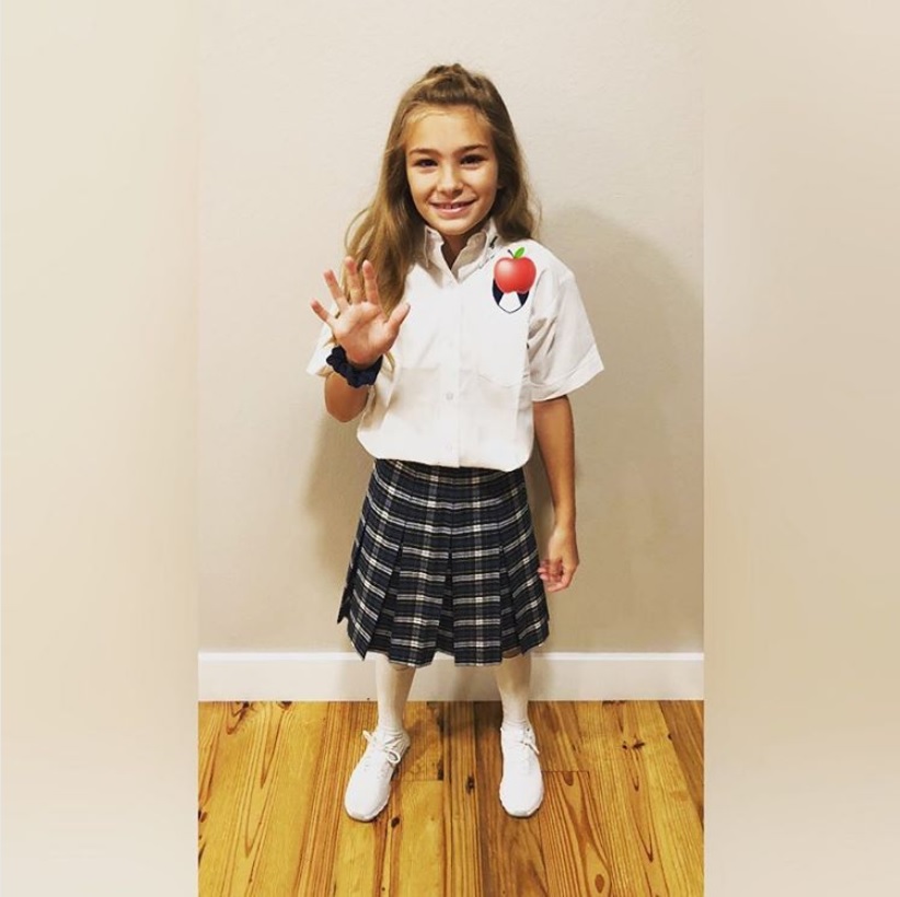 ジェイミー・リンの娘マディちゃんが小学5年生に（画像は『Jamie Lynn Spears　2018年8月8日付Instagram「5th grade」』のスクリーンショット）