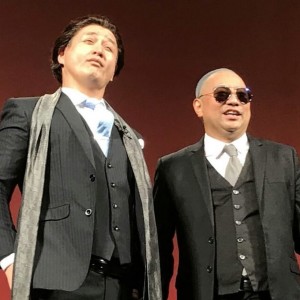 貴乃花親方と山根氏に扮して（画像は『Makoto Izubuchi　2018年8月11日付Instagram「親方と会長。」』のスクリーンショット）