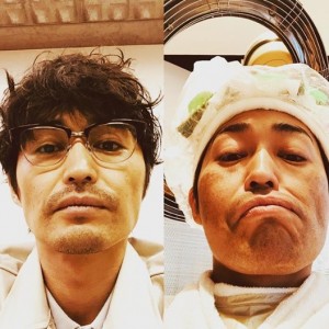 3年前の姿に“お戻し中”の安田顕（画像は『安田顕　2018年8月8日付Instagram「髪。3年前にお戻し中。」』のスクリーンショット）