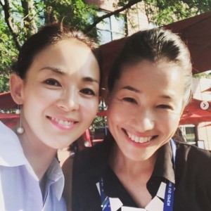 伊達公子さんとSHIHO（画像は『Kimiko Date Official　2018年9月4日付Instagram「US OPENにSHIHOちゃん！」』のスクリーンショット）