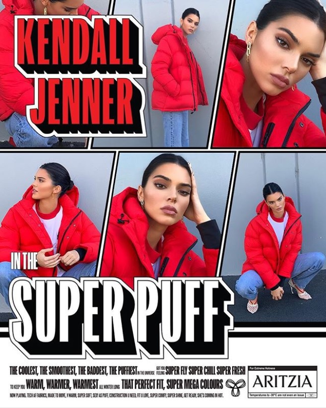ケンダルも大絶賛の『Aritzia』のジャケット（画像は『Kendall　2018年10月24日付Instagram「The warmest. The coolest. The baddest.」』のスクリーンショット）