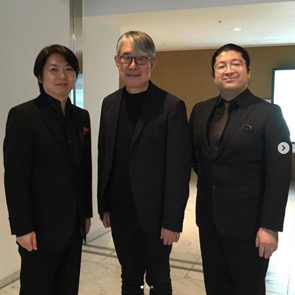 テノール歌手・鈴木准、松本隆、ピアニスト巨瀬励起（画像は『Takashi Matsumoto　2018年11月23日付Instagram「白鳥の歌のコンサートが無事に終わった。」』のスクリーンショット）