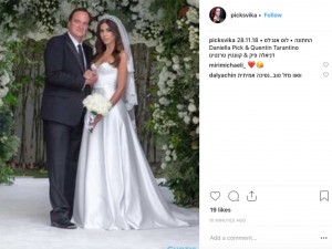結婚したタランティーノ監督とダニエラ（画像は『Svika Pick , Maestro　2018年11月28日付Instagram「28.11.18」』のスクリーンショット）