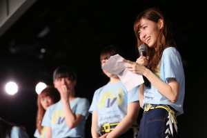 NGT48チームG『逆上がり』千秋楽公演にて卒業を発表した山口真帆（C）AKS 