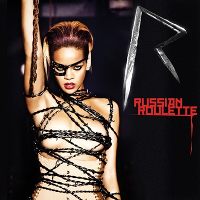Def Jam Musicが20日発表した、超SexyなCDジャケ。リアーナのニュー・アルバム『Rated R』から最初のシングル・カットは『Russian Roulette』。