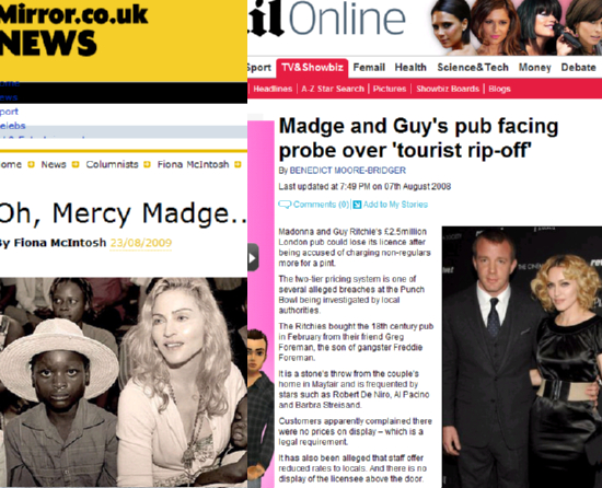 英紙は、マドンナをニックネームの“Madge”と呼ぶことが本当に多い。本人はそれがイヤで仕方がなかったようだ。 