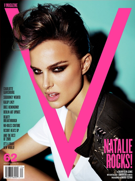 ファッション系情報誌『V』、第62号の表紙を飾ったナタリー・ポートマンにファンはびっくり。