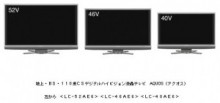 フルハイビジョン大画面テレビ｢AQUOS Aシリーズ｣3機種を発売　シャープ