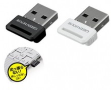 挿しっぱなしにできるmicroSD/microSDHC用超小型USB2.0対応カードリーダー発売　グリーンハウス